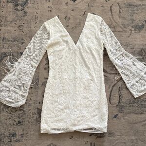 12th Tribe White Lace Dress